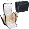Makeup Bag for Women with Hanging Hook (Black-02)