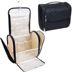 Makeup Bag for Women with Hanging Hook (Black-02)