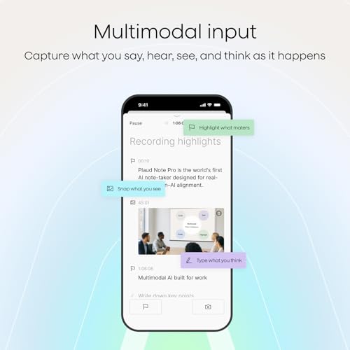 Note AI Voice Recorder Transcribe Summarize (Silver)