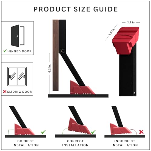 2 Pack Door Stop (Pack of 2 / Black)