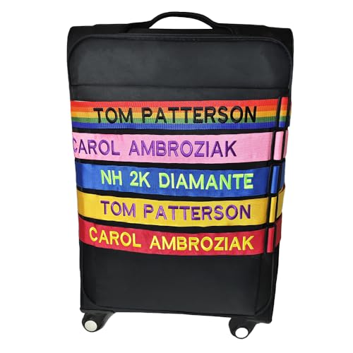 2PC Custom Embroidery Luggage Strap with Your Text (2PC)