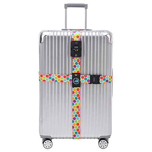 Travelkin Luggage Straps TSA Approved (Honeycomb)