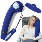 Ultimate Inflatable Travel Pillow for Neck & Body (Blue / Standard (No Cover))