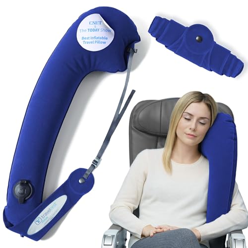 Ultimate Inflatable Travel Pillow for Neck & Body (Blue / Standard (No Cover))