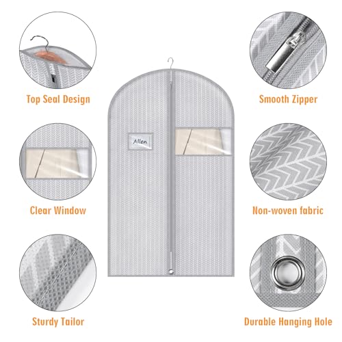 40 Inch Suit Bag (Grey / 40"- 5PCS)