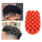 Rubber Curling Hair Brush (Red)