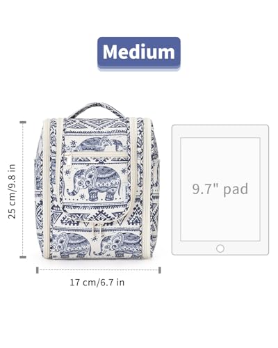 Hanging Travel Toiletry Bag for Women (B-Elephant / Medium)