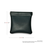 PU Leather Jewelry Travel Bag Leather Jewelry Pouch Christmas (Dark Green / 3.54"x3.54")