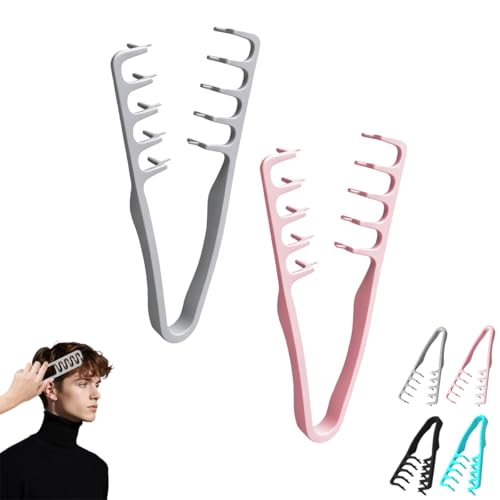 2026 Upgrade Texture Comb (Gray + Pink)