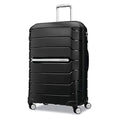 Freeform Large Checked Luggage with Dual 360° Spinner Wheels (Checked-Large Spinner / Black)