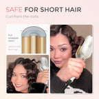Curling Iron Hair Crimper Waver (Elegant Gold / 1 inch)