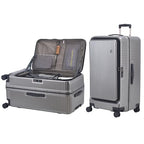 29 Inch Aluminum Frame Checked Luggage Top Opening (Gray / 29 Inch)