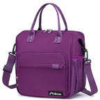 Purple Lunch Box for Women Insulated Lunch Bag Fits Bento Boxes (Large / A13: Violet)