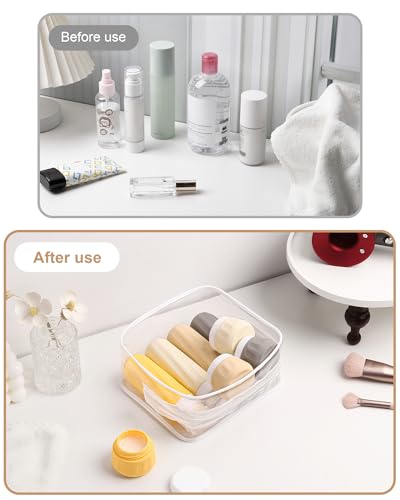 Travel Size Toiletries 8 Pack (3oz bottle 1oz jar / Golden wheat field)
