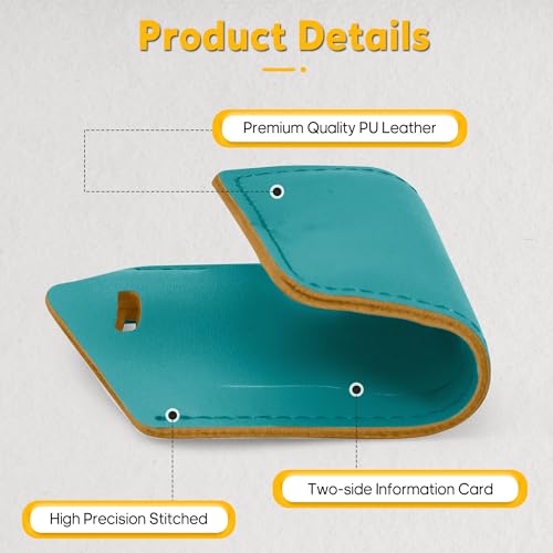 6 Pack Luggage Tags for Suitcases Airplane Travel Essentials (Bright Green)