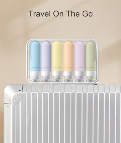 Travel Bottles for Toiletries 6 Pack (Light)