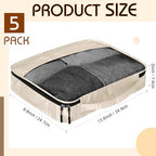 Packing Cubes for Suitcase Large Organizer Bags (Khaki / Small)