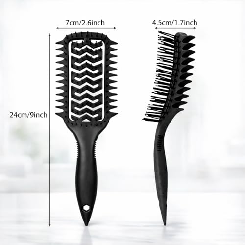 Curl Defining Brush for Curly Hair (9118 Black)