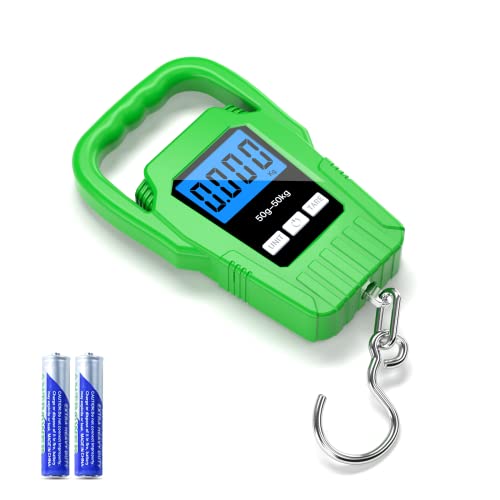 Digital Fish Scale Hanging Scale Fishing Scale (Green)