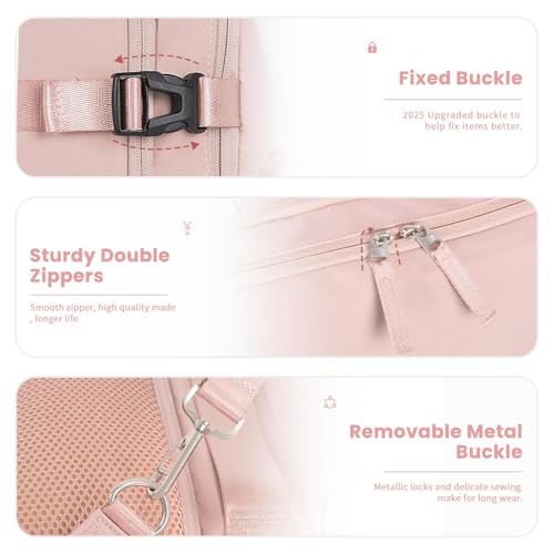 Travel Backpack for Women (Pink / Large)