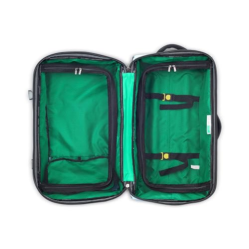 Now! Two Wheeled Rolling Duffle Bag (Checked Luggage 24 Inch / Light Blue)