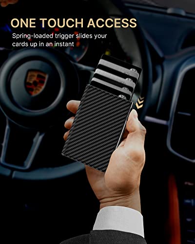 Mens Wallet Card Holder (Carbon Fiber Black)