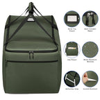 Infant Car Seat Travel Bag for Airplane Compatible with All Nuna Pipa Car Seat and Base (Green)
