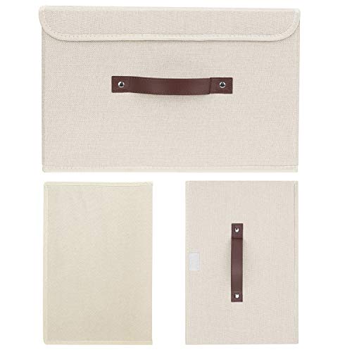 Collapsible Storage Boxes (set of 3 / Beige)