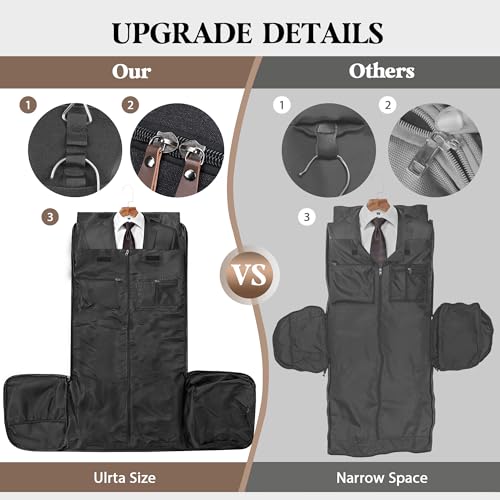 Garment Bags for Travel (Black 01 / Large-50L Duffle Bag)