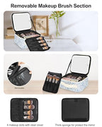 Makeup Bag with LED Mirror (A-Small / 02-Floral Print)