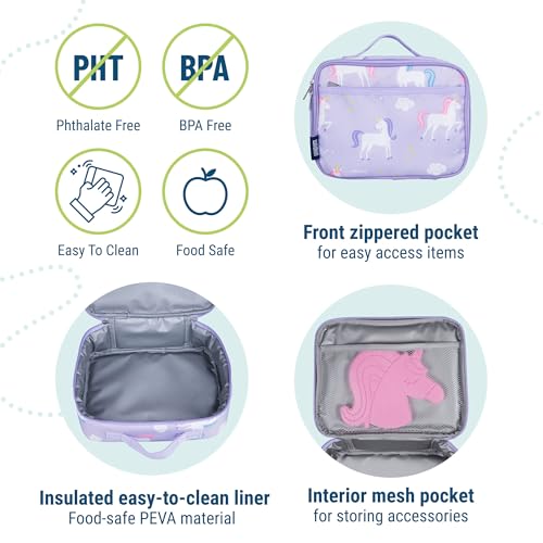 Kids Insulated Lunch Box (9.75 x 7 x 3.25 inches / Unicorn)