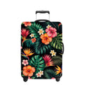 Tropical Flowers Luggage Cover Washable Suitcase Protector Anti (Tropical Flowers / M(24-26inch suitcase))
