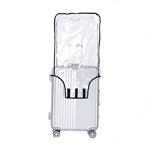 Luggage Protector Suitcase Cover PVC Waterproof Travel Suitcase Fits Most 20" to 30"（26" (26" (16.9"L x 11.8"W x 26.8"H))