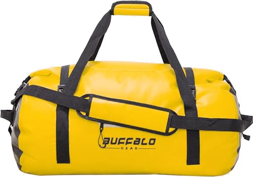 60L Waterproof Duffle Travel Duffel Bag (Yellow / 60L)