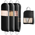 3 Pack 54" Garment Bags for Hanging Clothes (Black / 54" 3 Pack)