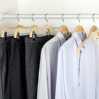 Slim Natural Wood Hangers with Extra Soft Non (Natural / 10 Pcs)