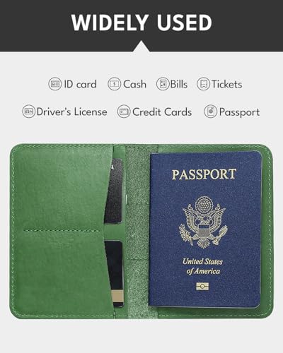 Passport Holder for Travel (Green)