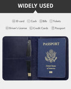 Passport Holder for Travel (Midnight Navy)