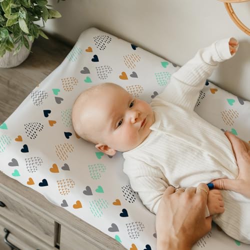 Changing Pad Covers for Baby (Heart / 32x16x5 Inch)