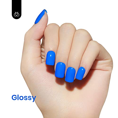 Beetles Blue Gel Nail Polish (D - Creme Blue | Electric Punk)