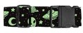Luggage Straps for Suitcases Travel Belt Accessories (Cute Green Aliens)