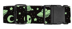 Luggage Straps for Suitcases Travel Belt Accessories (Cute Green Aliens)