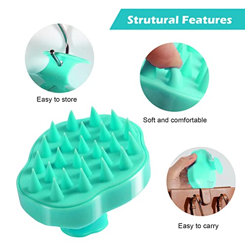 Hair Scalp Massager Shampoo Brush (Light Green)