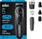 All-in-One Style Kit Series 5 5471, 8-in-1 Trimmer for Men with Beard Trimmer, Body Trimmer for Manscaping, Hair Clippers & More, Ultra-Sharp Blade, 40 Length Settings, Waterproof (Black / 10 Piece Set)