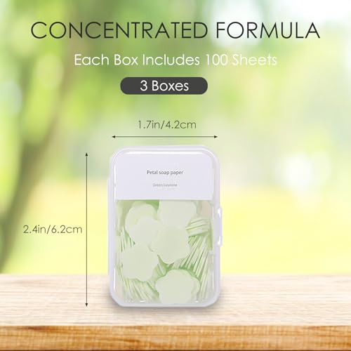 300pcs Portable Hand Washing Soap Sheets (Mix)