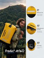Waterproof Backpack for Men 20L (40L / Yellow)