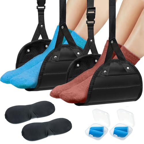 2 Pack Foot Hammock for Plane Travel