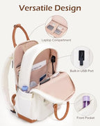 Luggage Sets with Spinner Wheels (3 piece set(BP) / WHITE-BROWN)