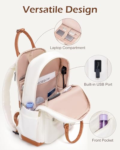 Luggage Sets with Spinner Wheels (3 piece set(BP) / WHITE-BROWN)