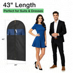 43" Suit Bags for Closet Storage and Travel (43''- 10 Pack)